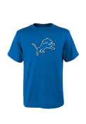 Detroit Lions Youth Blue Youth Primary Logo T-Shirt