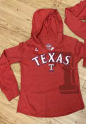 Texas Rangers Girls Quick Pitch Hooded Sweatshirt - Red