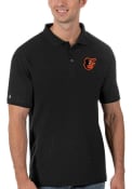 Baltimore Orioles Antigua Legacy Pique Polo Shirt - Black