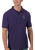 Colorado Rockies Antigua Legacy Pique Polo Shirt - Purple