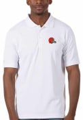Cleveland Browns Antigua Legacy Pique Polo Shirt - White