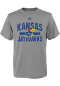 Kansas Jayhawks Youth Grey Workout T-Shirt