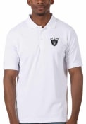 Las Vegas Raiders Antigua Legacy Pique Polo Shirt - White