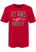 Detroit Red Wings Boys Red Established Fashion Tee