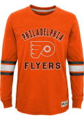 Philadelphia Flyers Youth Orange Historical Crew Sweatshirt