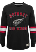 Detroit Red Wings Youth Red Historical Crew Sweatshirt