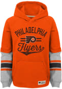 Philadelphia Flyers Kids Orange Heroic Hooded Sweatshirt