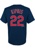Jason Kipnis Cleveland Indians Youth Player T-Shirt - Navy Blue