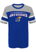 Kansas Jayhawks Youth Blue Loyalty Fashion Tee