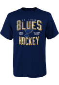 St Louis Blues Youth Navy Blue Established Fashion Tee