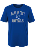 Kansas City Royals Boys Blue #1 Design T-Shirt