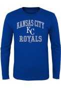 Kansas City Royals Youth Blue #1 Design T-Shirt