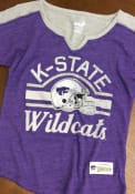 K-State Wildcats Girls Purple Tribute Fashion T-Shirt