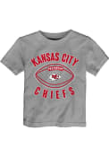 Kansas City Chiefs Toddler Grey Little Kicker T-Shirt