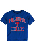 Philadelphia Phillies Toddler Blue #1 Design T-Shirt