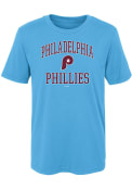 Philadelphia Phillies Boys Light Blue #1 Design T-Shirt