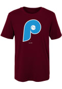 Philadelphia Phillies Boys Maroon Cooperstown T-Shirt