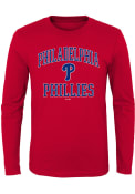 Philadelphia Phillies Boys Red #1 Design T-Shirt