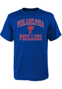 Philadelphia Phillies Youth Blue #1 Design T-Shirt