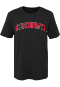 Cincinnati Reds Boys Black Road Wordmark T-Shirt