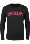 Cincinnati Reds Youth Black Wordmark T-Shirt