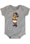Chicago Cubs Baby Grey Baby Mascot One Piece