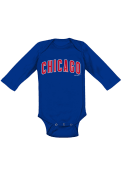 Chicago Cubs Baby Blue Road Wordmark One Piece