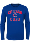 Chicago Cubs Youth Blue #1 Design T-Shirt