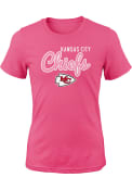 Kansas City Chiefs Girls Pink Big Game T-Shirt