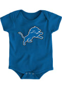Detroit Lions Baby Blue Primary Logo One Piece