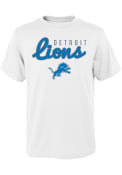 Detroit Lions Youth White Big Game T-Shirt