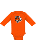Cincinnati Bengals Baby Orange Primary Logo Bengals One Piece