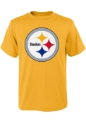 Pittsburgh Steelers Youth Gold Primary Logo T-Shirt