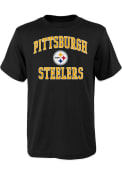 Pittsburgh Steelers Youth Black #1 Design T-Shirt
