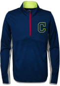 Cleveland Indians Youth Excellence Quarter Zip - Navy Blue
