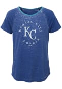Kansas City Royals Girls Blue Dugout Diva Fashion T-Shirt