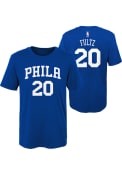 Markelle Fultz Philadelphia 76ers Boys Outer Stuff Player T-Shirt - Blue