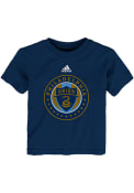 Philadelphia Union Toddler Navy Blue Primary Logo T-Shirt