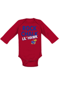 Kansas Jayhawks Baby Red Lil Hawk One Piece