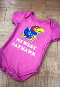 Kansas Jayhawks Baby Pink Newest One Piece