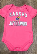 Kansas Jayhawks Baby Pink #1 Design One Piece
