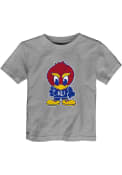 Kansas Jayhawks Toddler Grey Baby Jay T-Shirt