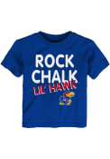 Kansas Jayhawks Toddler Blue Lil Hawk T-Shirt