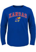 Kansas Jayhawks Toddler Blue Arch Mascot T-Shirt