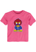 Kansas Jayhawks Toddler Girls Pink Baby Jay T-Shirt