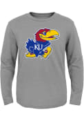 Kansas Jayhawks Boys Grey Jayhawk T-Shirt