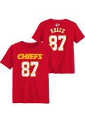 Travis Kelce Kansas City Chiefs Boys Outer Stuff Player T-Shirt - Red