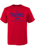 Philadelphia 76ers Youth Red Wired Up T-Shirt