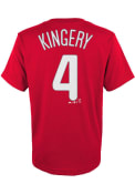 Scott Kingery Philadelphia Phillies Youth Name and Number T-Shirt - Red