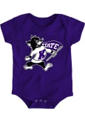 Purple Baby K-State Wildcats Secondary Logo One Piece